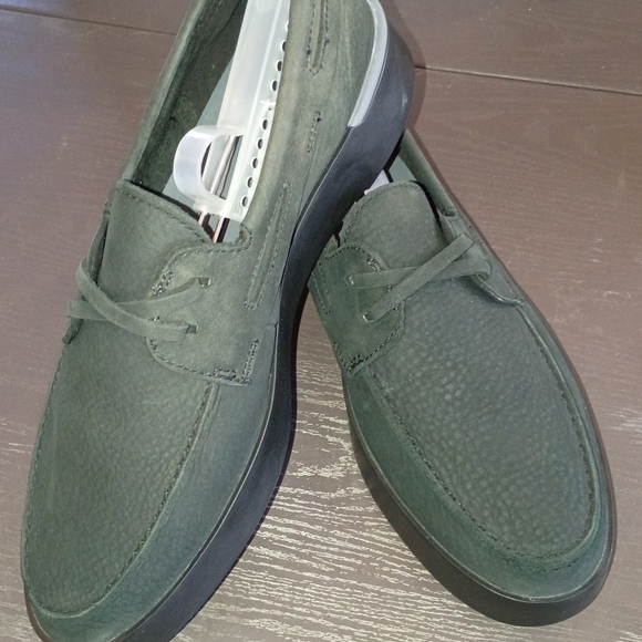 Sperry Men\'s 9M Charcoal Gray Rippled Slip On Unique Loafer NEW GOLD CUP
